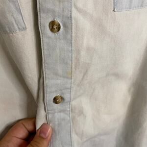 Axxa Light Denim Button-Up Size 15-1/2 Neck 34-35